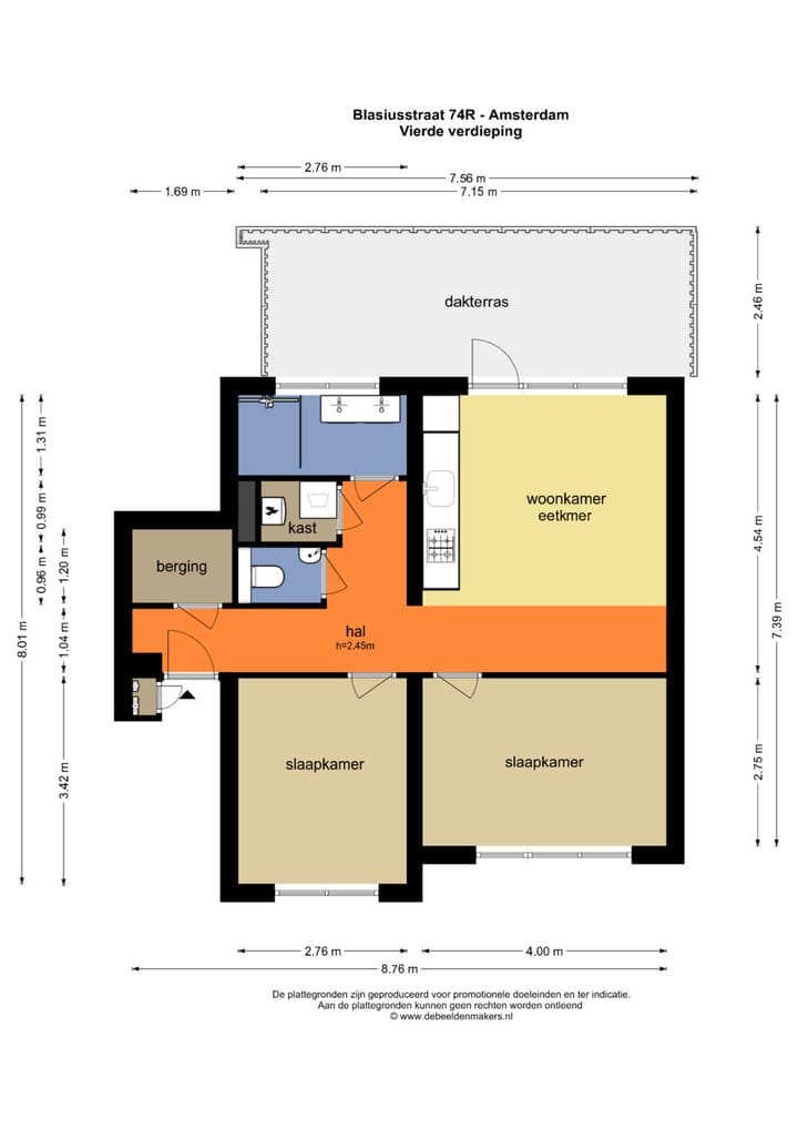 Foto 24 van Blasiusstraat 74-R