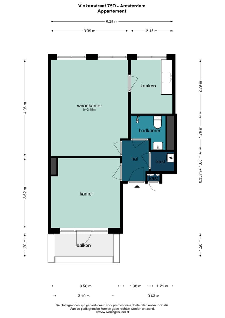 Foto 32 van Vinkenstraat 75-D