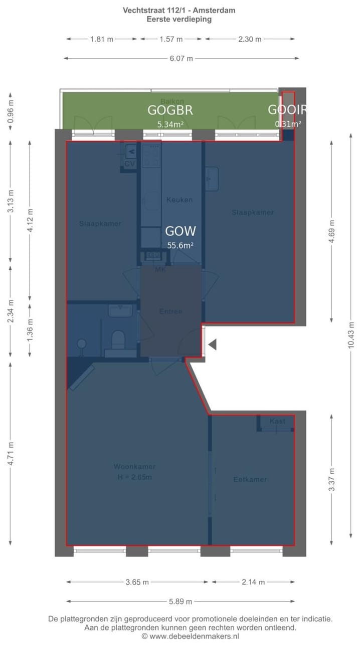 Foto 25 van Vechtstraat 112-1