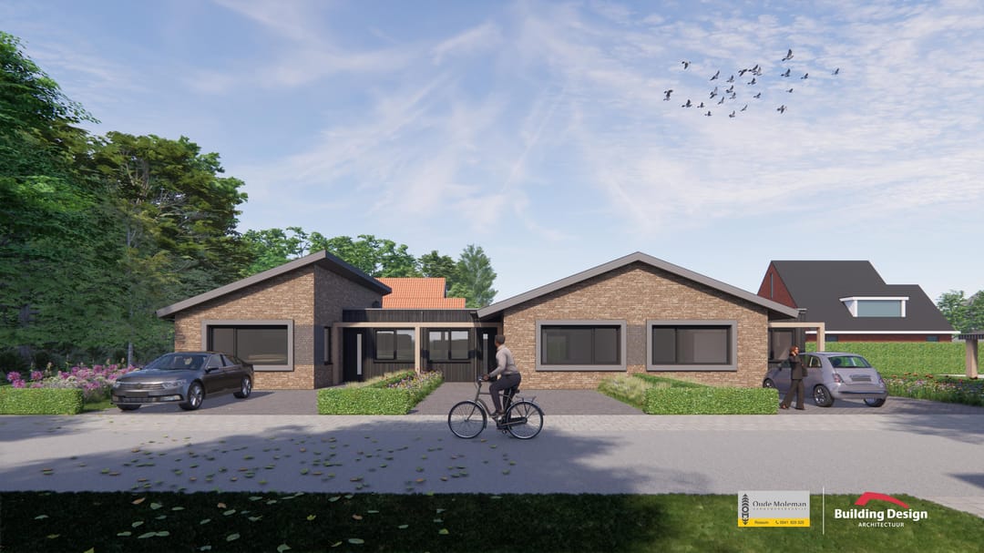 Foto 1 van Drie-onder-een-kapwoning (Bouwnr. Tussen - 4)