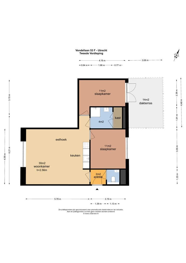 Foto 31 van Vondellaan 53-F