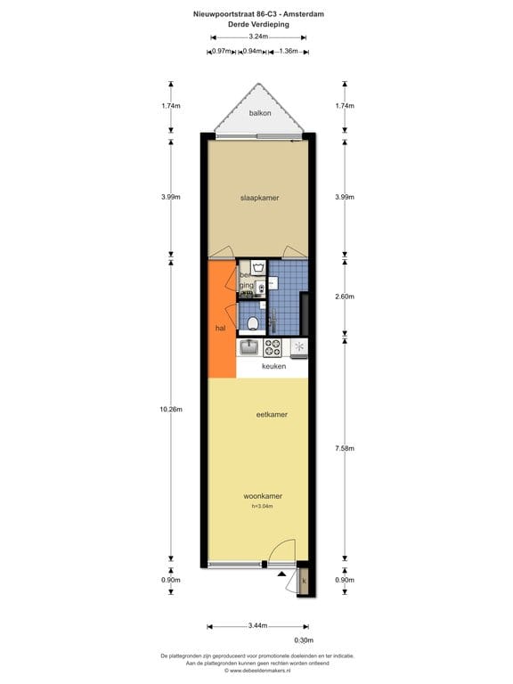 Foto 3 van Nieuwpoortstraat 86-C3
