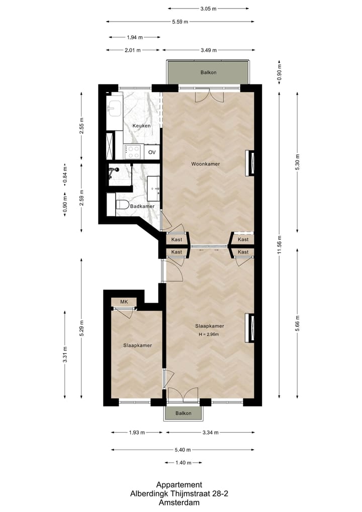 Foto 38 van Alberdingk Thijmstraat 28-2