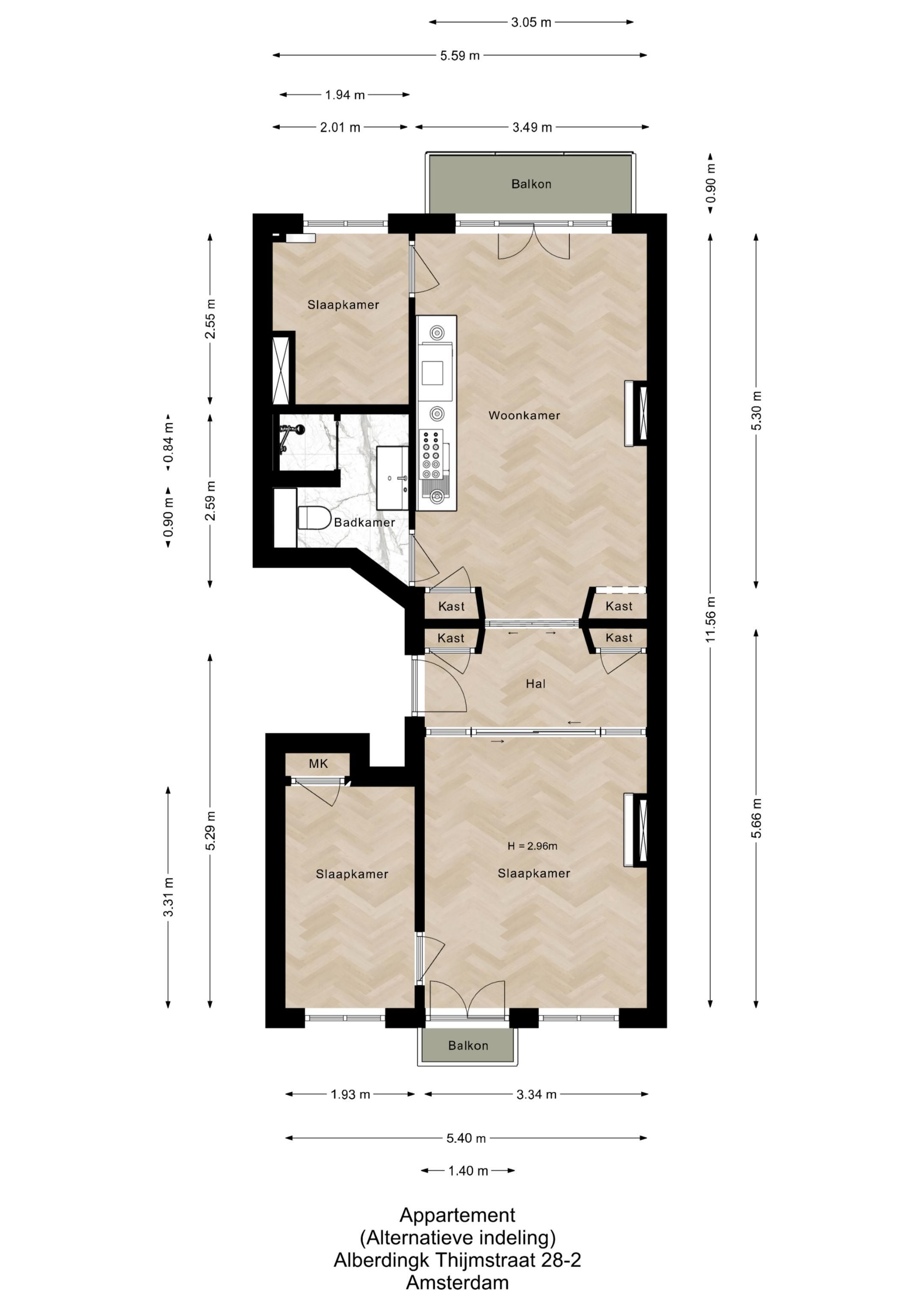 Foto 39 van Alberdingk Thijmstraat 28-2