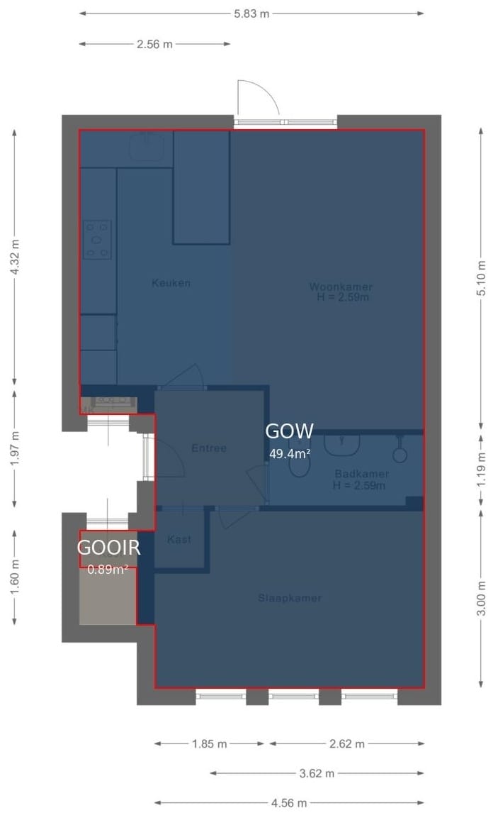 Foto 36 van Koestraat 3-A