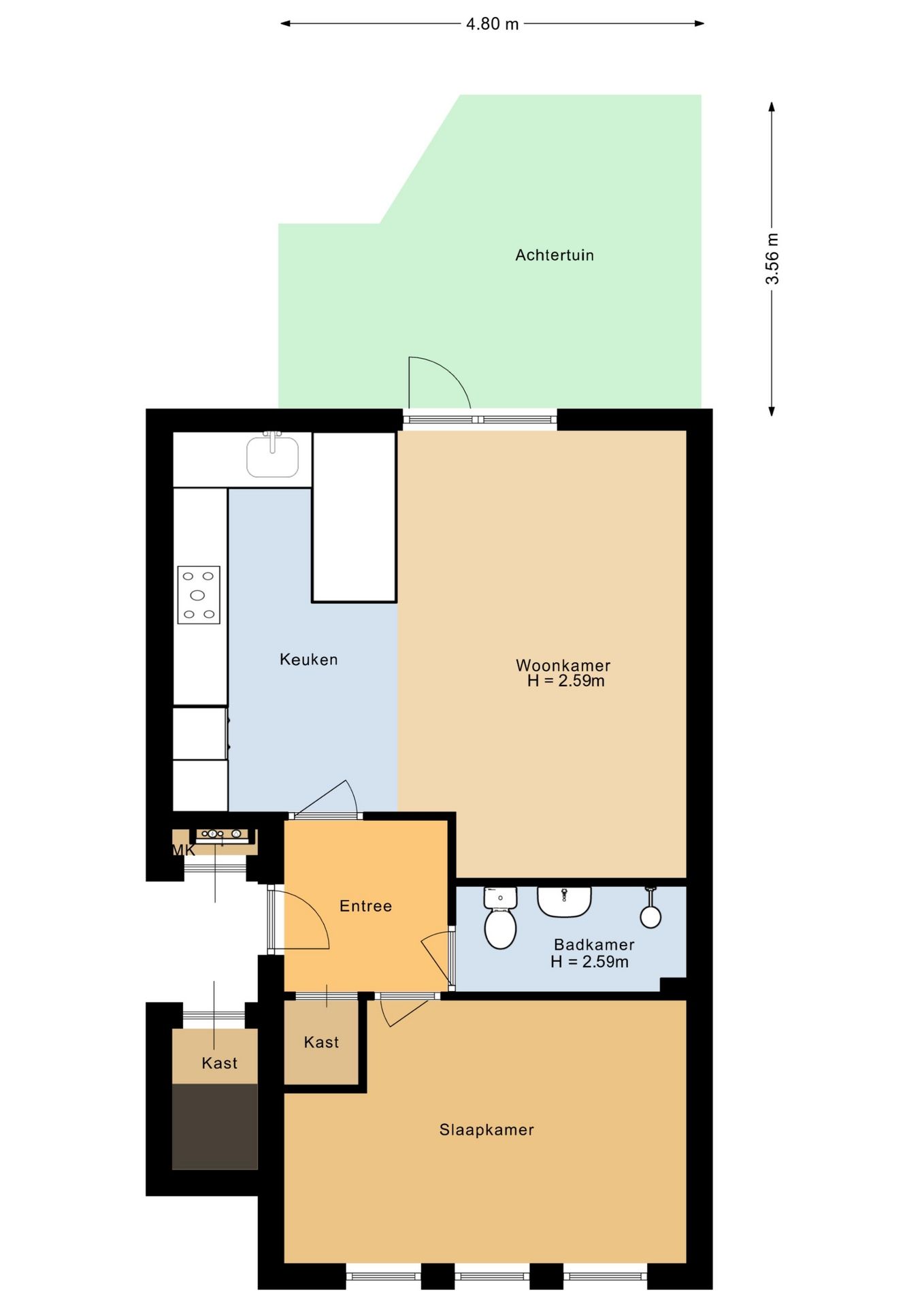 Foto 40 van Koestraat 3-A