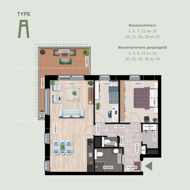 Foto 7 van A (Bouwnr. 21)