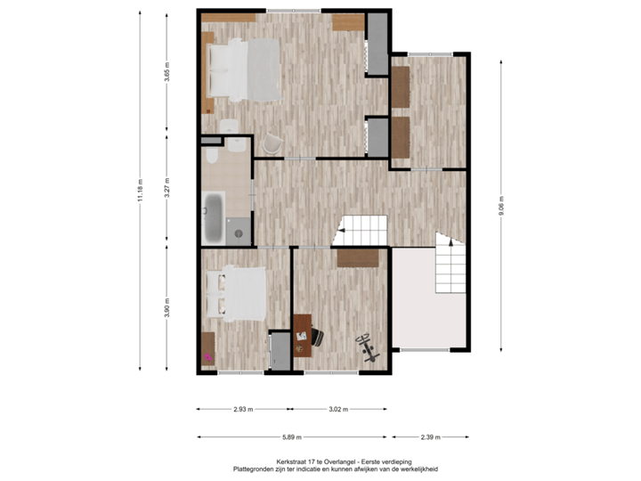 Kerkstraat 17 te Overlangel  - eerste verdieping