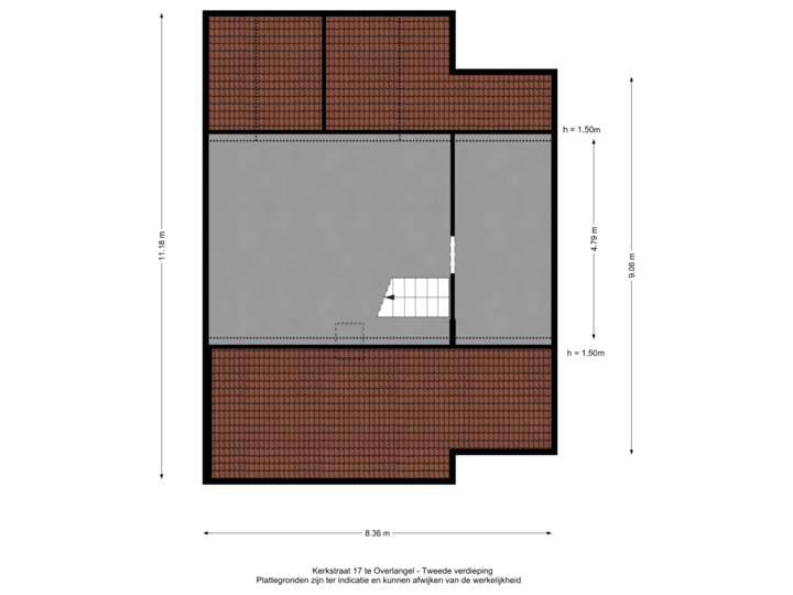 Kerkstraat 17 te Overlangel  - tweede verdieping