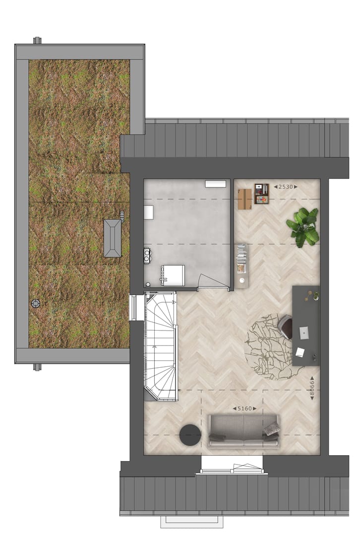 Foto 3 van Portier woningen l Lijsterbes (Bouwnr. 36)