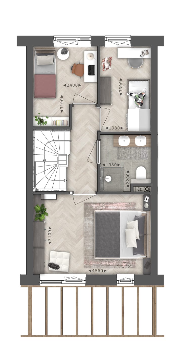 Foto 4 van Portier woningen l Cornus (Bouwnr. 8)