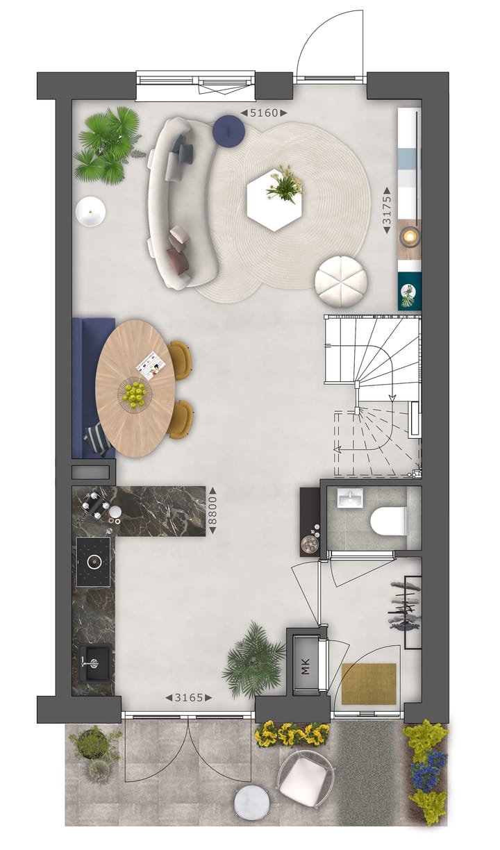 Foto 5 van Portier woningen l Iris (Bouwnr. 14)