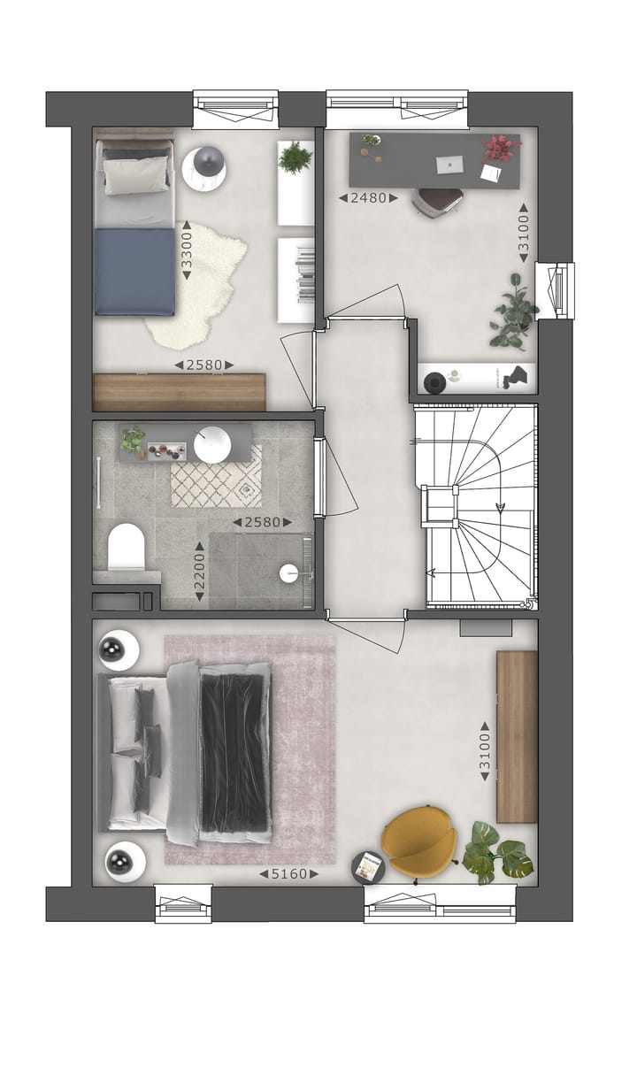 Foto 4 van Portier woningen l Iris (Bouwnr. 20)