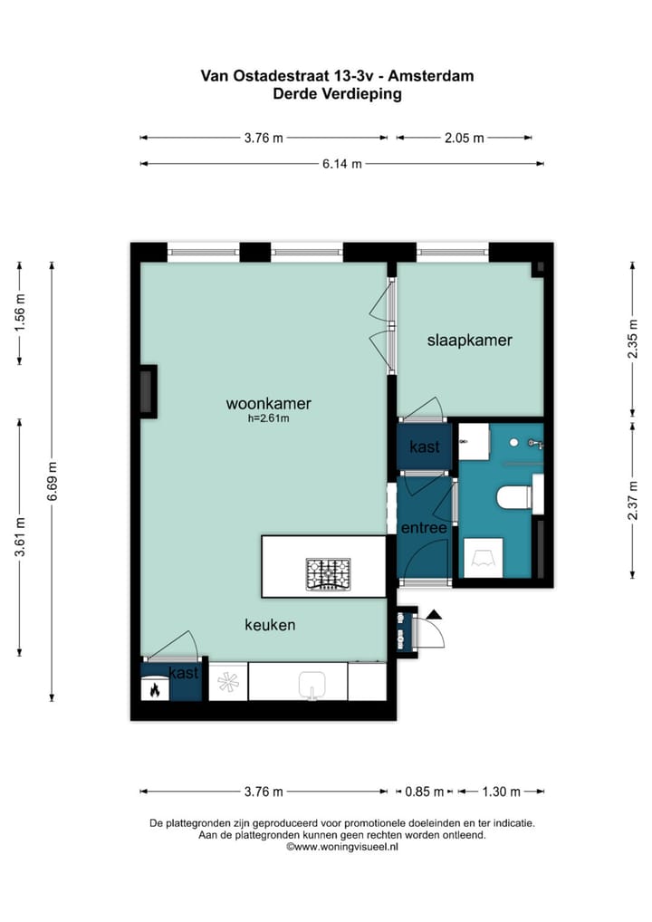 Foto 32 van Van Ostadestraat 13-3V