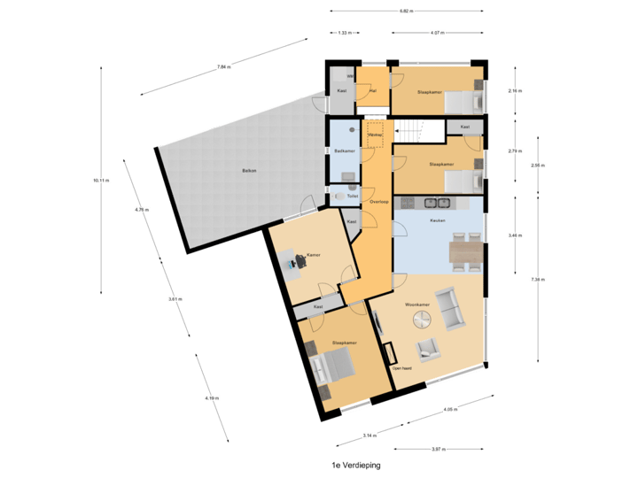 1e Verdieping