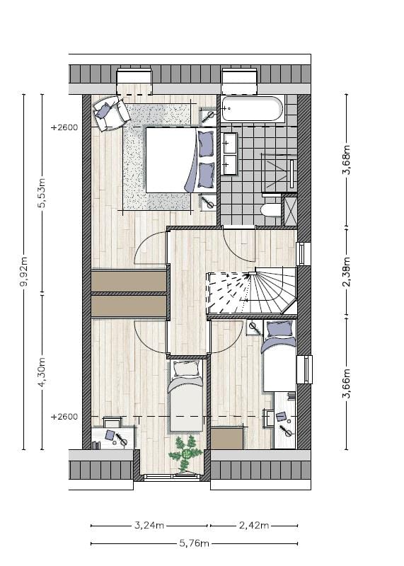 Photo 4 of Twee-onder één kapwoning (Bouwnr. 11)