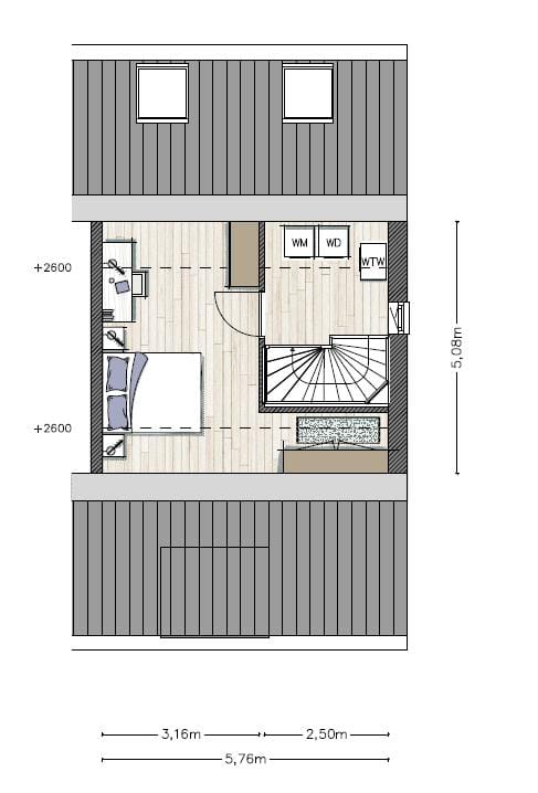 Foto 5 van Twee-onder één kapwoning (Bouwnr. 17)