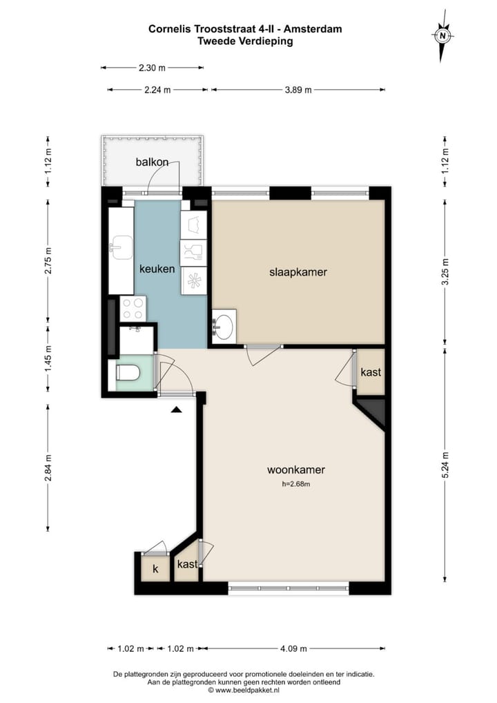 Foto 30 van Cornelis Trooststraat 4-2