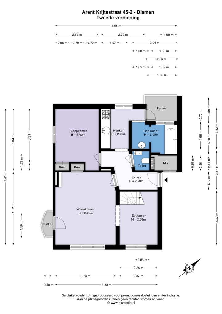 Foto 5 van Arent Krijtsstraat 45-II