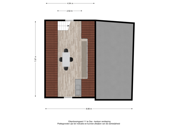 Eikenboomgaard 11 te Oss - kantoor verdieping