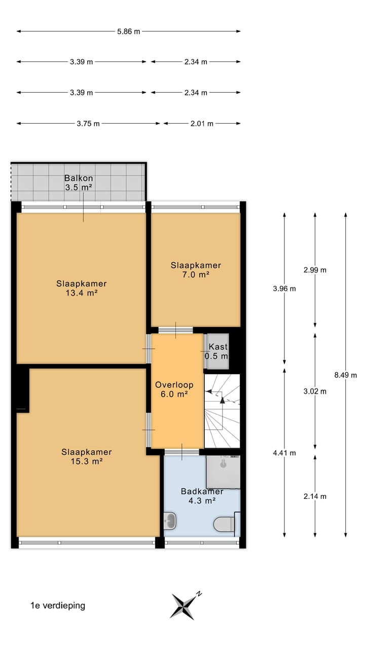 Foto 34 van Van der Waalsstraat 21