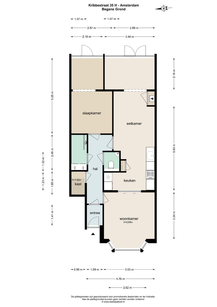 Foto 32 van Kribbestraat 35-H