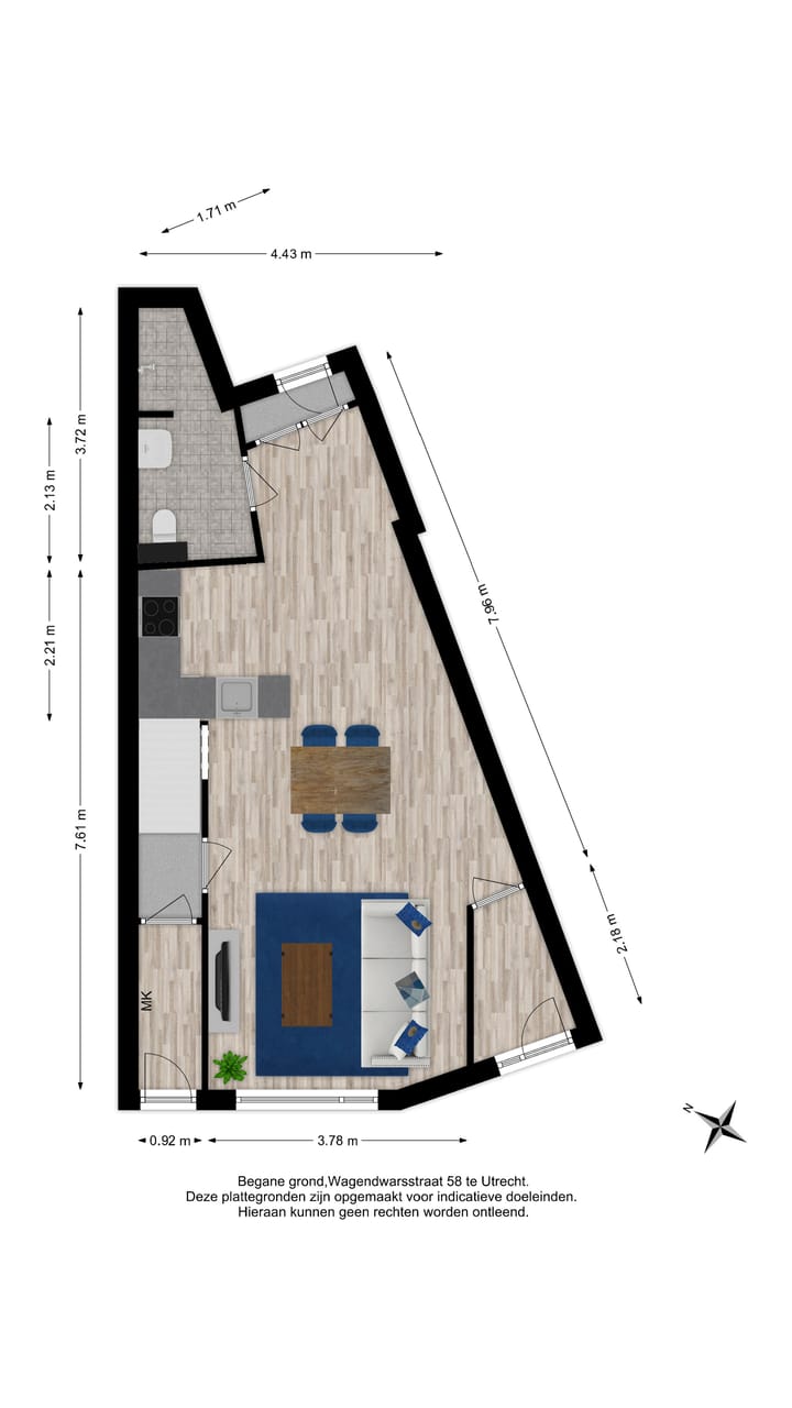 Foto 58 van Wagendwarsstraat 58