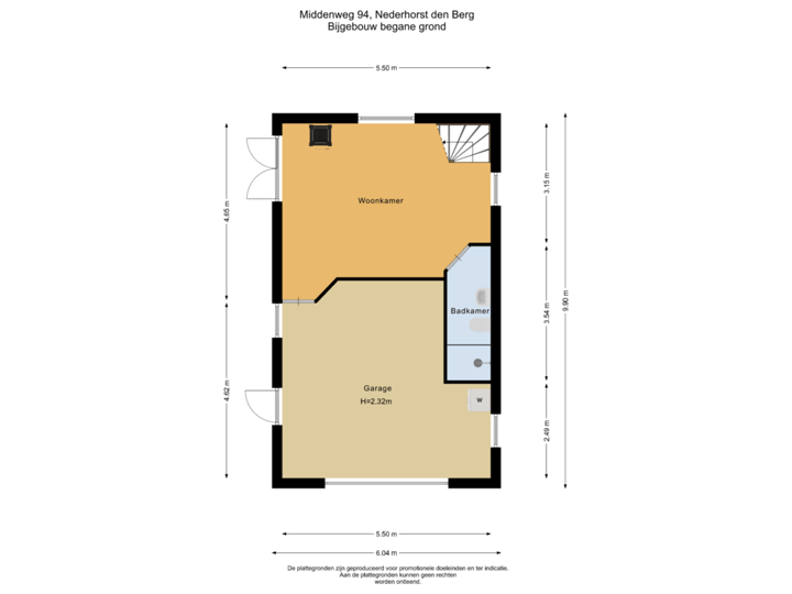 Bijgebouw begane grond