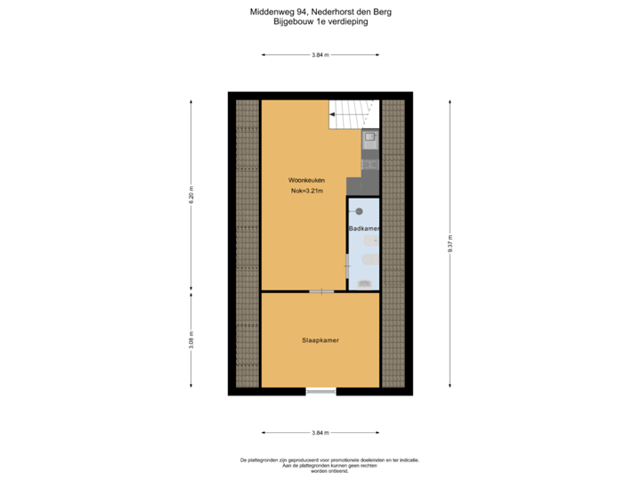 Bijgebouw 1e verdieping