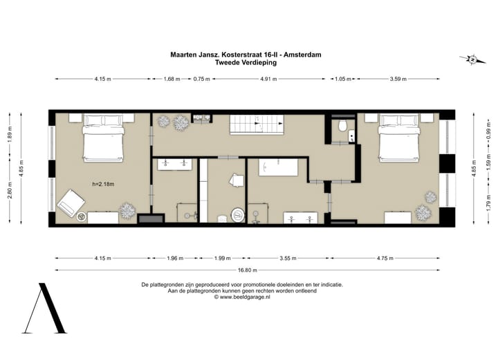 Foto 72 van Maarten Jansz. Kosterstraat 16-2