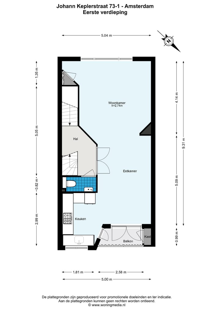 Foto 38 van Johann Keplerstraat 73-1