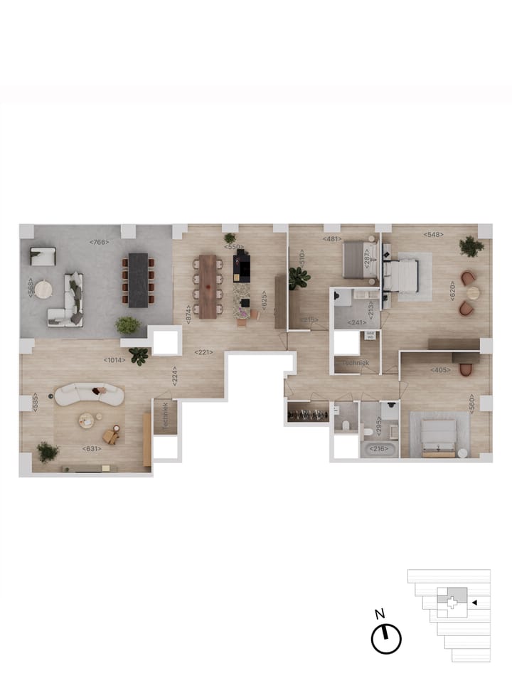 Foto 9 van 88 | type G | Penthouse | Rise (Bouwnr. 88)