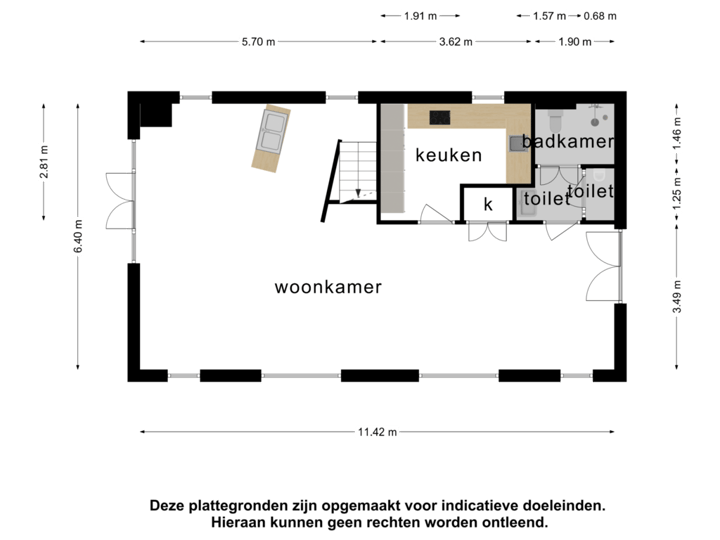 Bijgebouw  1  - Begane grond