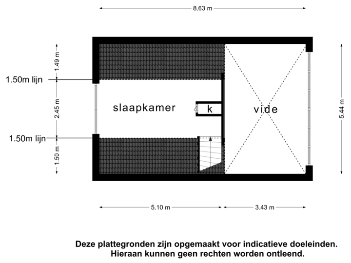 Bijgebouw  2  - 1e verdieping