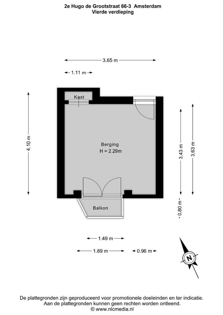 Foto 41 van Tweede Hugo de Grootstraat 66-3