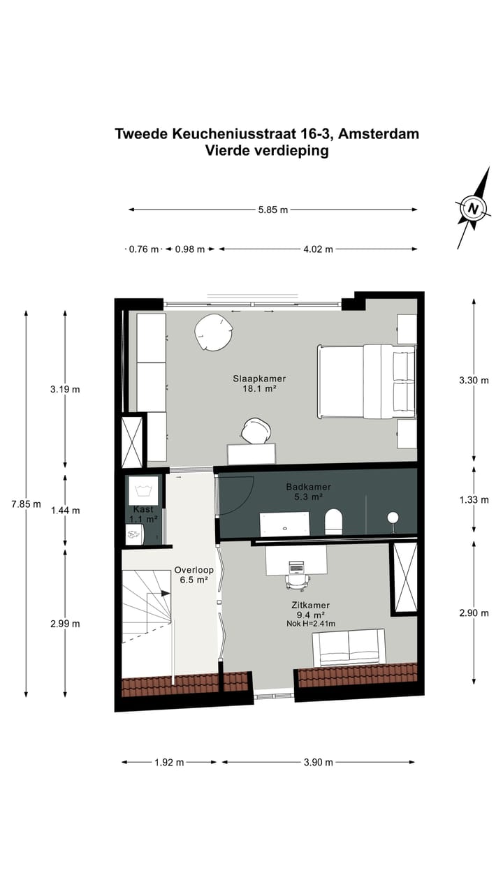 Foto 22 van Tweede Keucheniusstraat 16-3