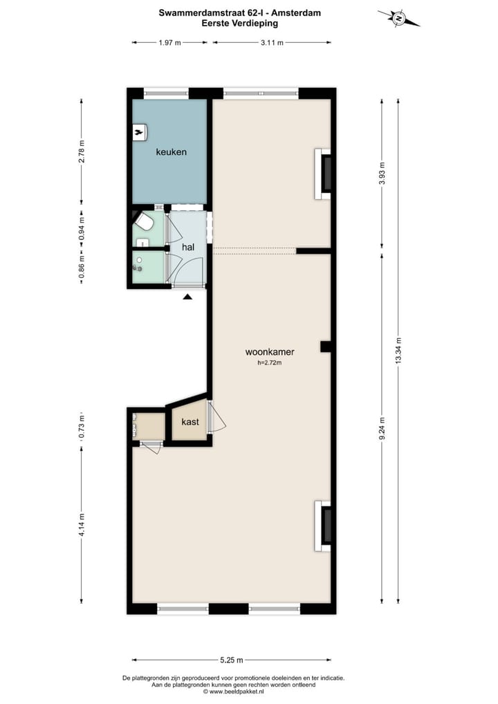 Foto 34 van Swammerdamstraat 62-1