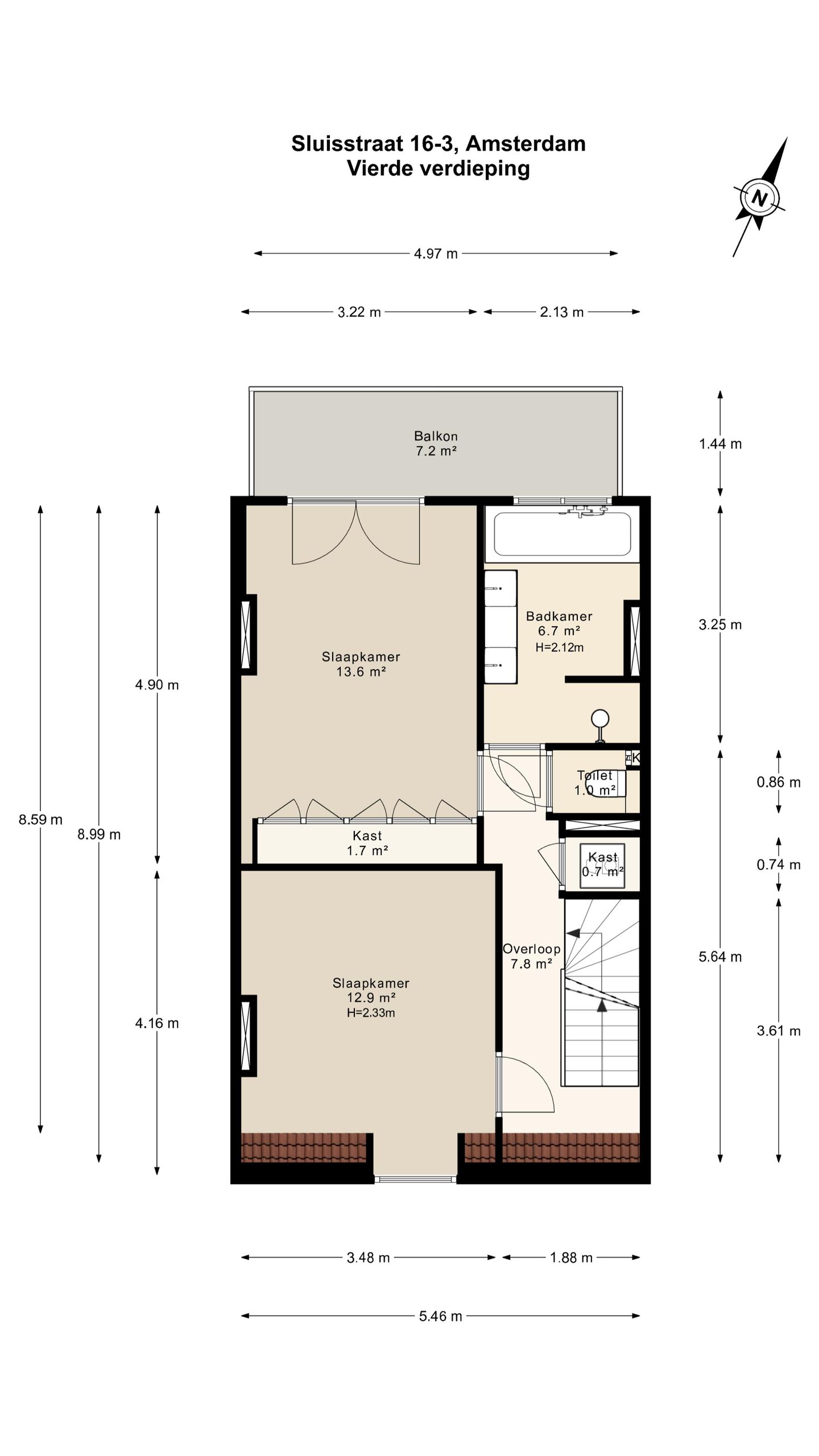 Foto 34 van Sluisstraat 16-3