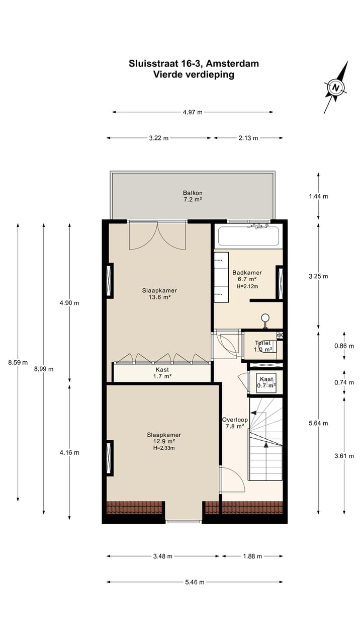 Foto 34 van Sluisstraat 16-3