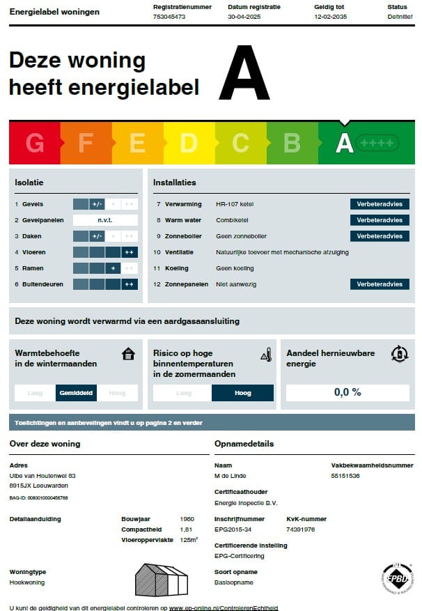 Foto 12 van Ulbe van Houtenwei 83
