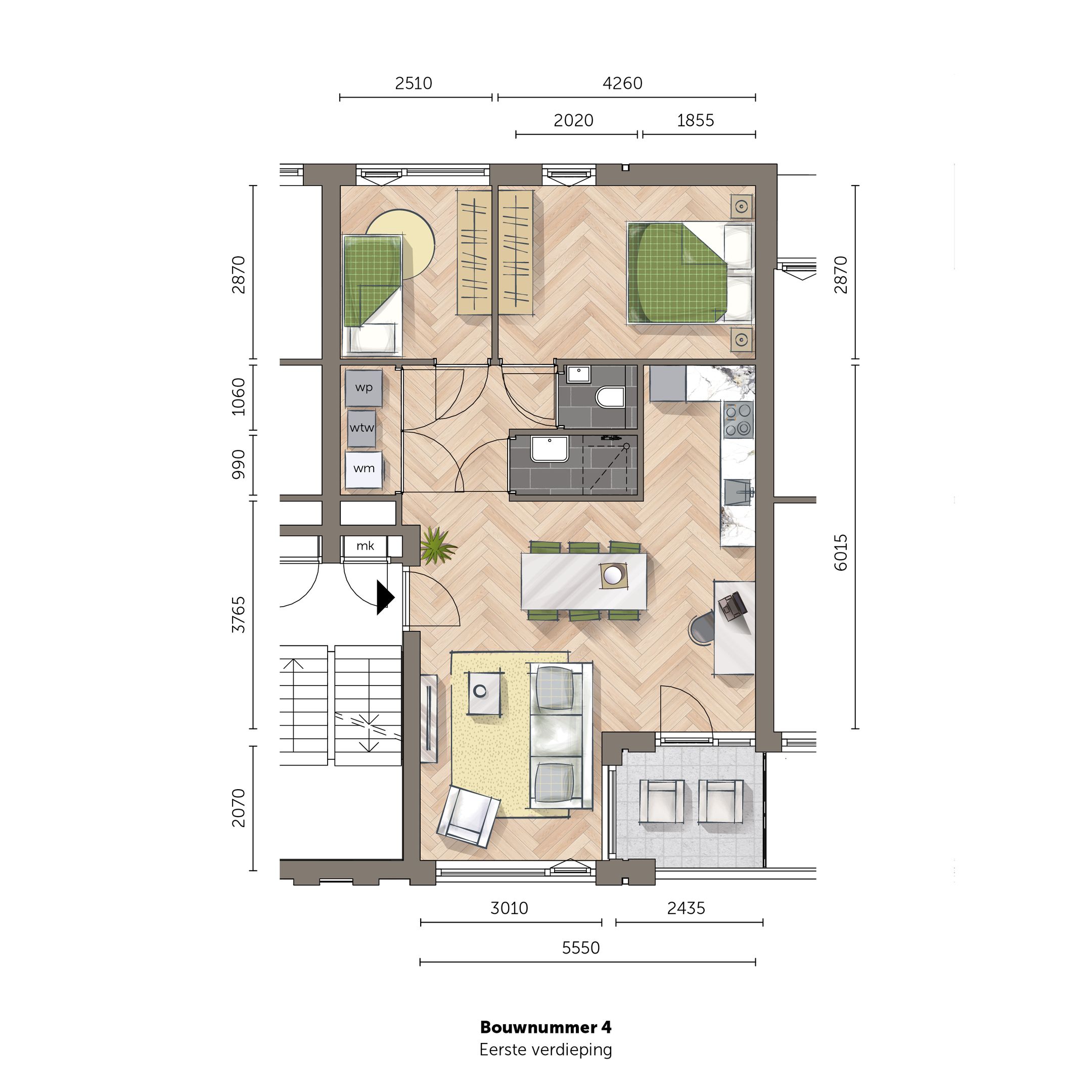 Foto 6 van Appartement (Bouwnr. 4)