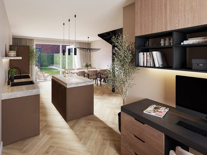 Foto 2 van 4-laags herenhuis (Bouwnr. 39)