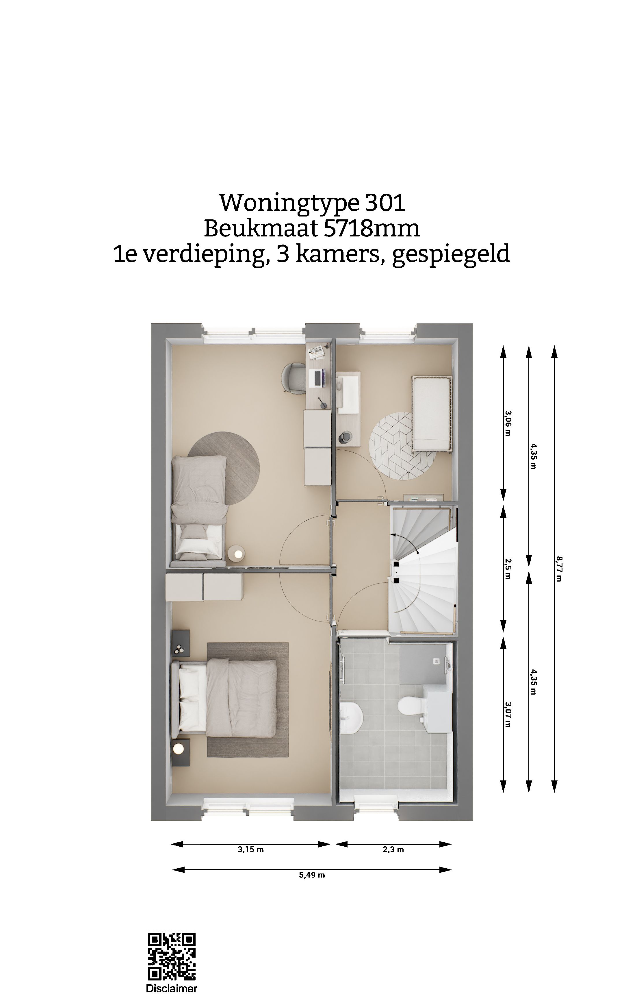 Foto 3 van Watersnip XL tussen (Bouwnr. 42)