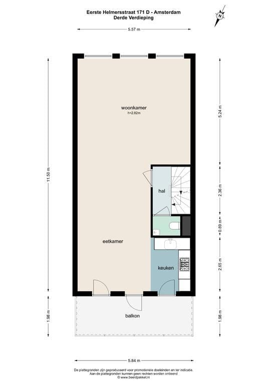 Foto 25 van Eerste Helmersstraat 171-D