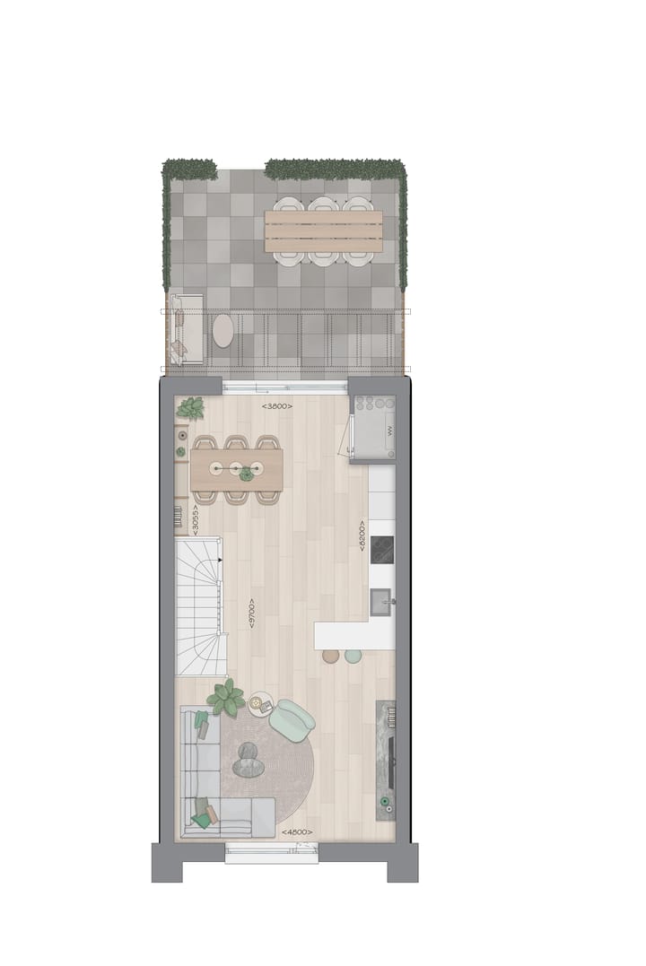 Foto 7 van Tussenhuis C1 (Bouwnr. 175)