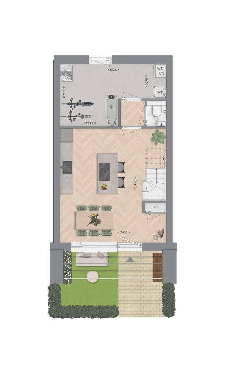 Foto 6 van Tussenhuis D1 (Bouwnr. 180)