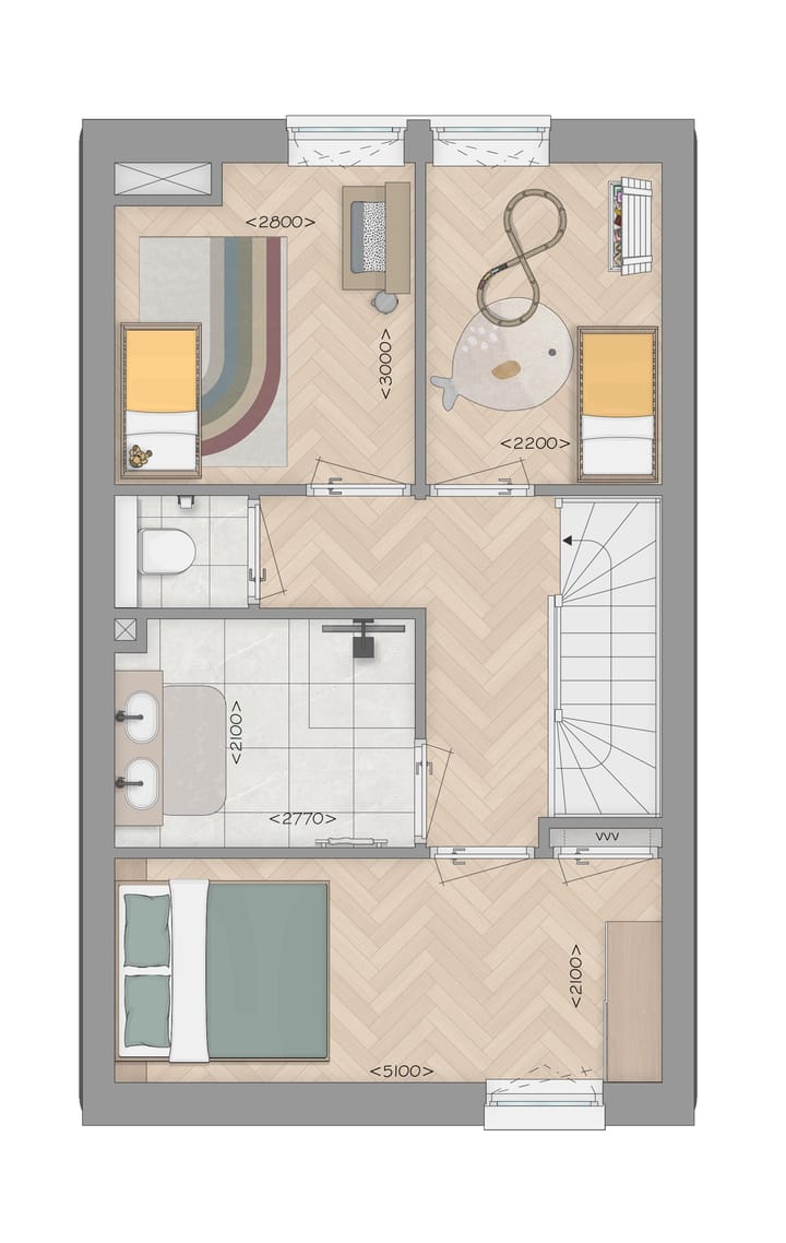 Foto 8 van Tussenhuis D1 (Bouwnr. 179)