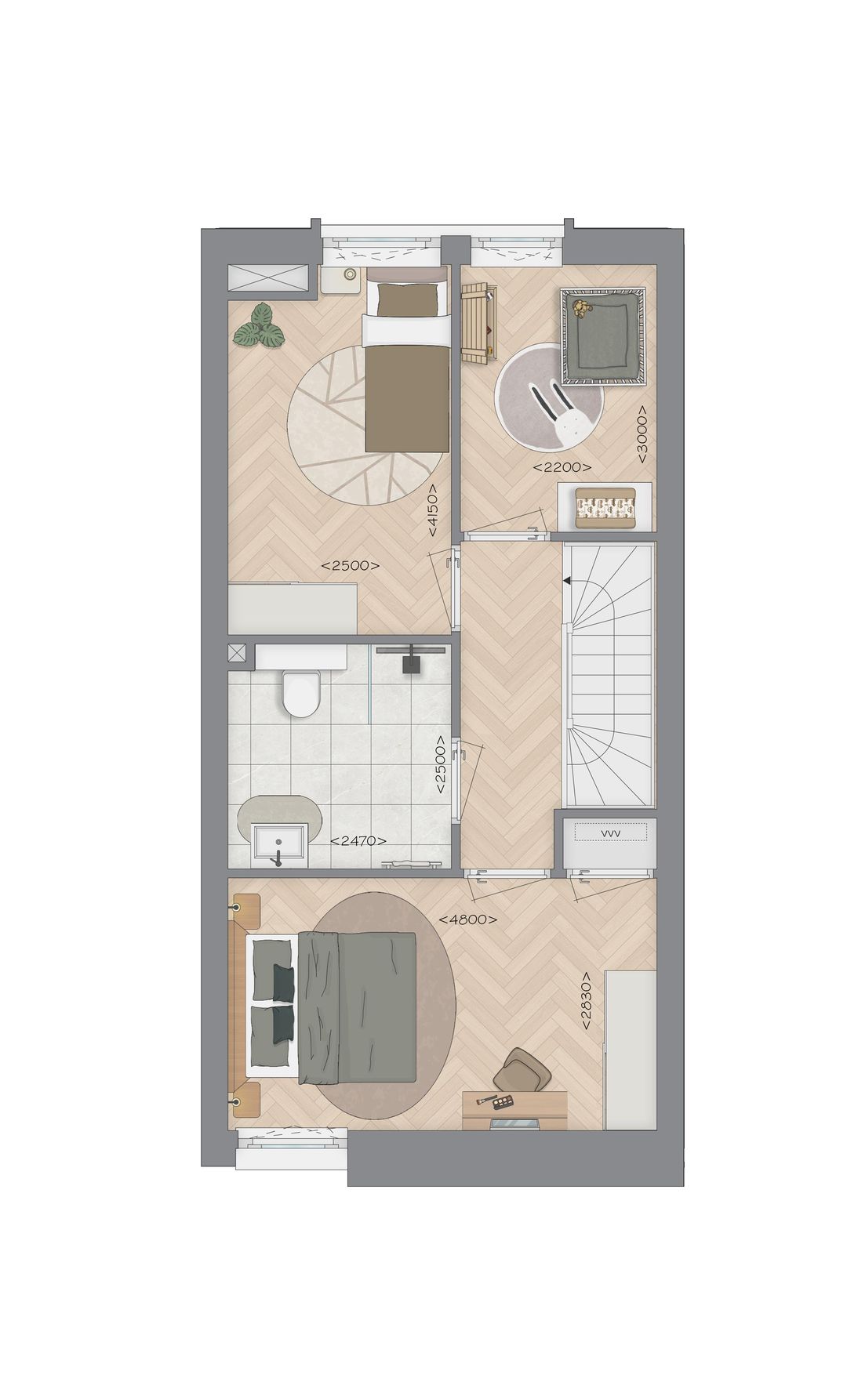 Foto 8 van Tussenhuis A1 (Bouwnr. 187)