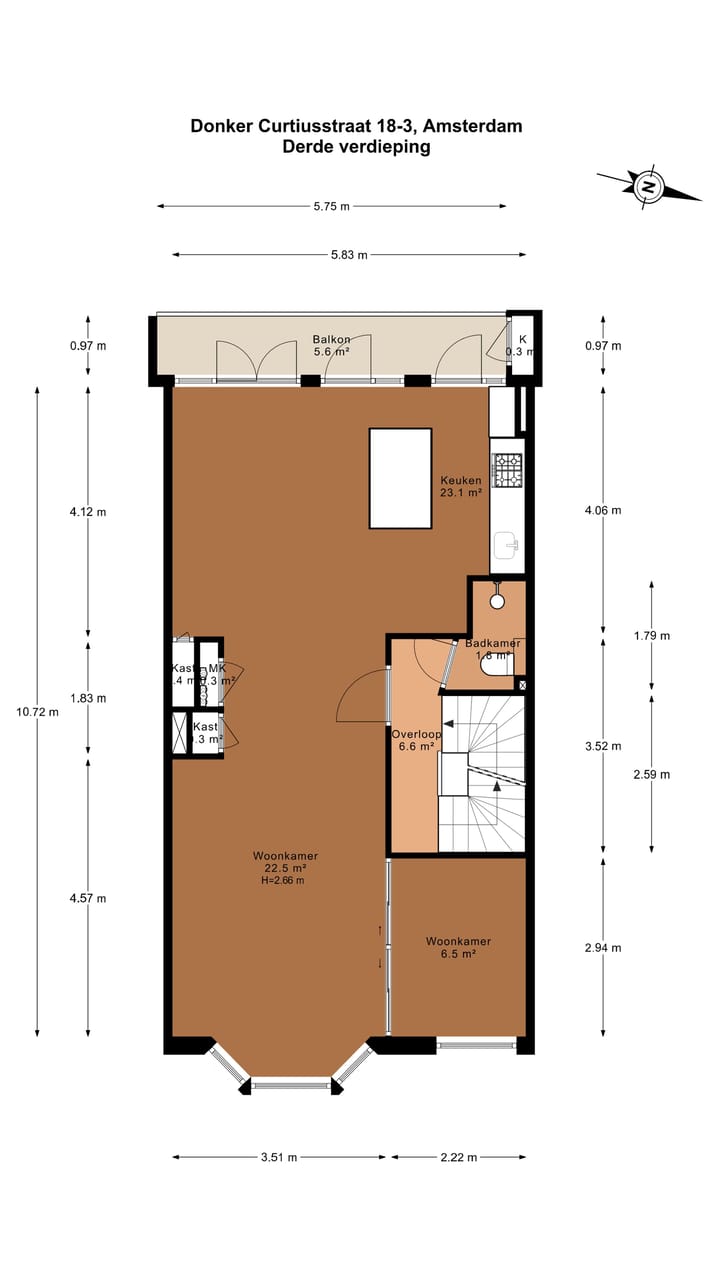Foto 42 van Donker Curtiusstraat 18-3