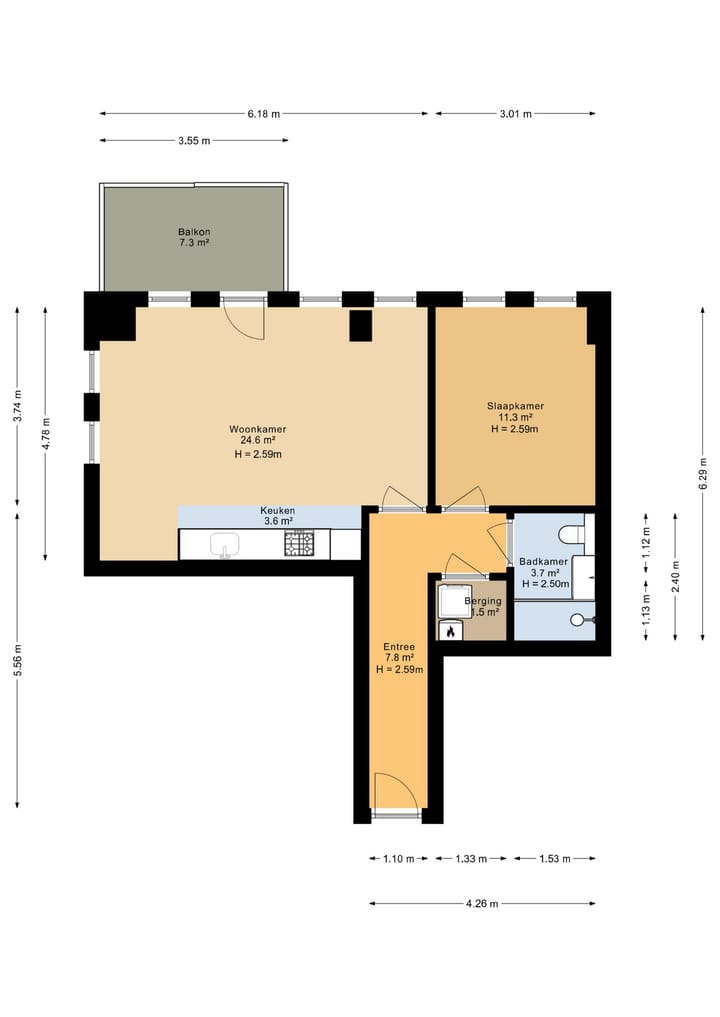 Foto 13 van Badhuisweg 11-J